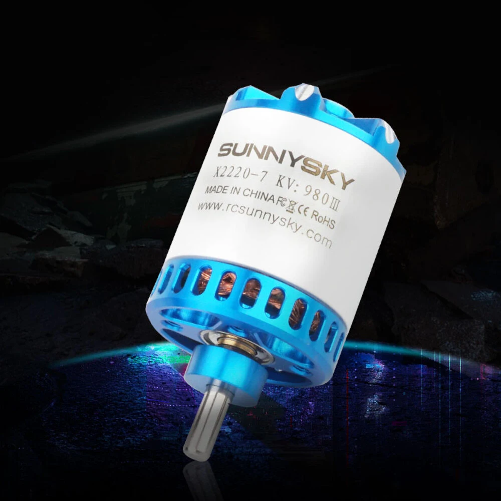 SUNNYSKY X2220-III FPV Brushless Motor 980KV 1150KV 1400KV 2200KV, 638W-987W High Power, for RC Fixed Wing Airplane Quadcopter