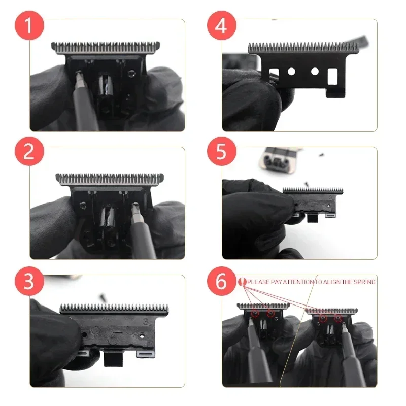 Kemei استبدال شفرة رئيس المهنية مشابك الشعر شفرة آلة قطع لملحقات مقص الشعر KM-2299