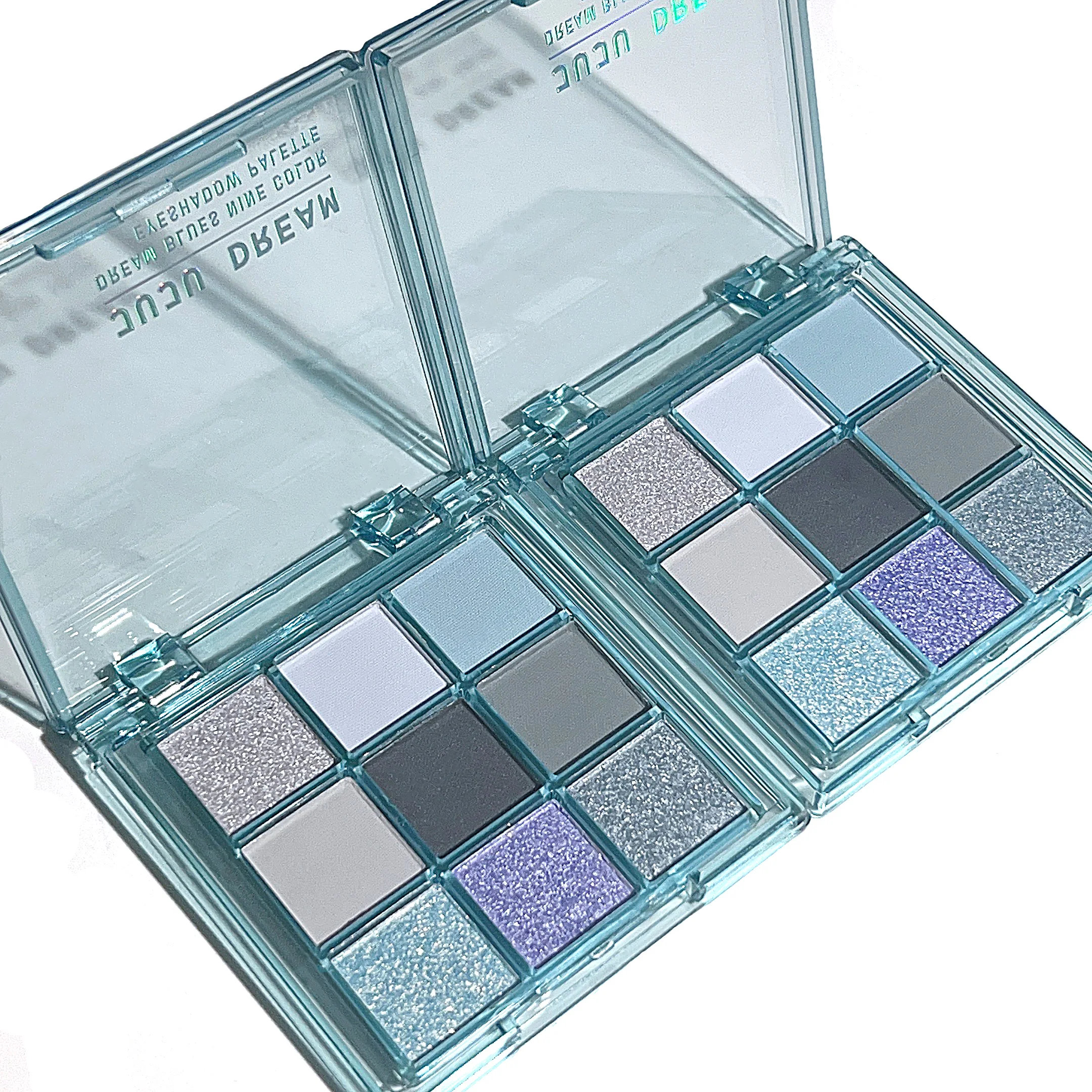 لوحة ظلال عيون مكونة من تسعة ألوان من Jiugong شبكة لؤلؤية غير لامعة فلاش البندق والكاكاو لوحة ظلال العيون #5