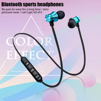 # XT-11 Bluetooth 4.2 kablosuz kulaklık spor kulaklık su geçirmez kulakiçi Samrtphones için boyun bandı manyetik mikrofonlu kulaklık