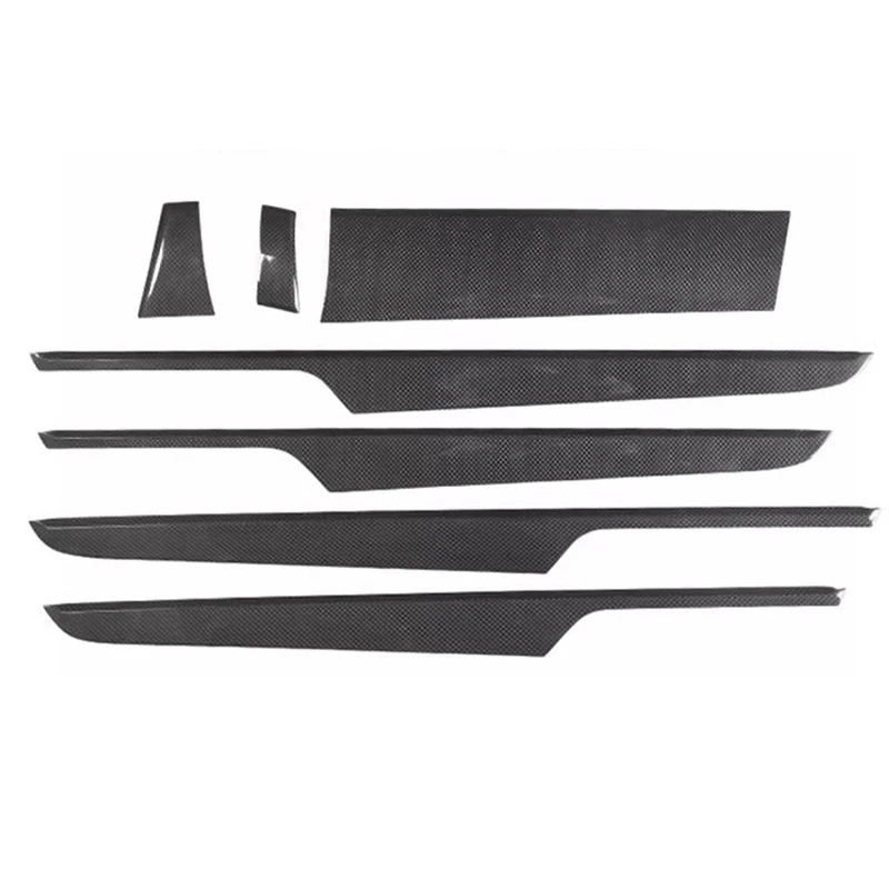 

For Porsche MACAN Door Interior Modification, 95B Upgraded Carbon Fiber Interior Instrument Panel Door Trim Kit