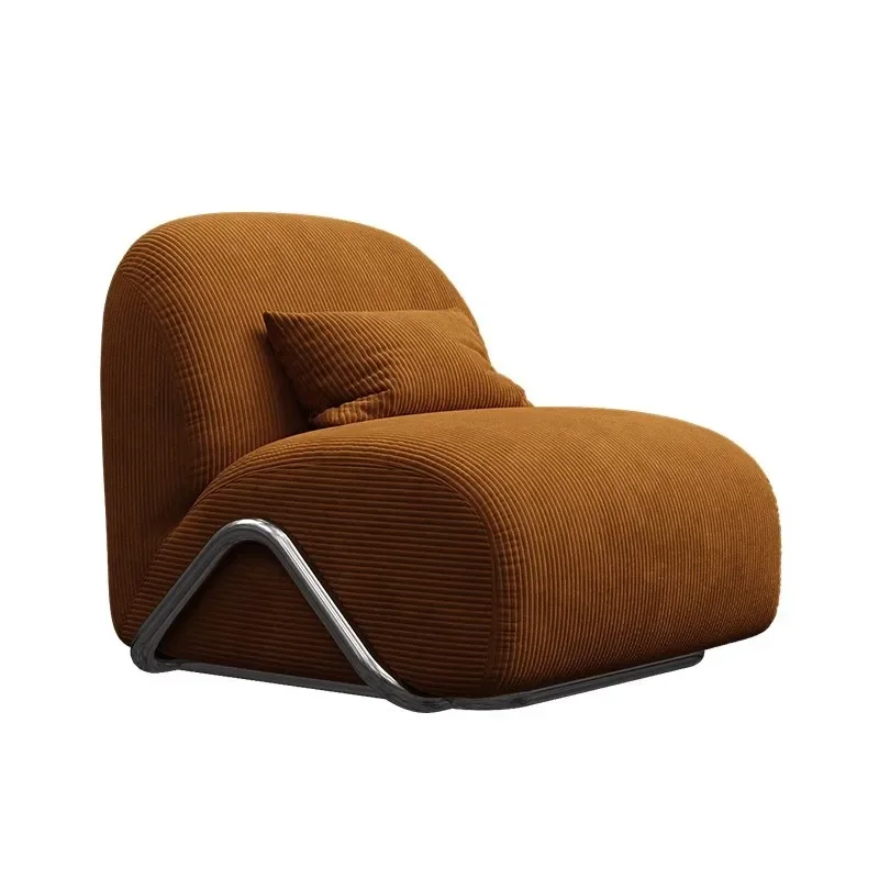 

Light luxury leisure chair designer recliner modern wabi wind balcony single chair living room comfortable lazy single sofa