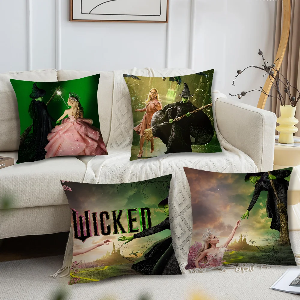 W-WickedS Ariana Grande Movie New Pillow Case Fan Style Square Home Decor Cushion Cover Design Printed