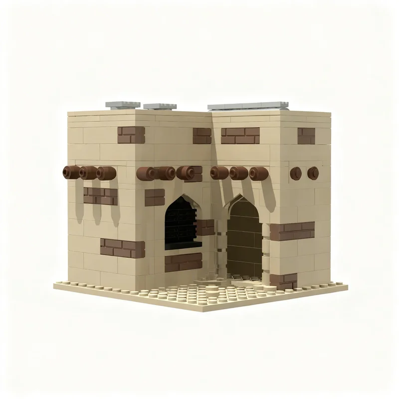 

NEW 271PCS MOC Space Battle Desert Planet House 1 Model DIY Creative Assembly Building Blocks Display Birthday Gift Building Set