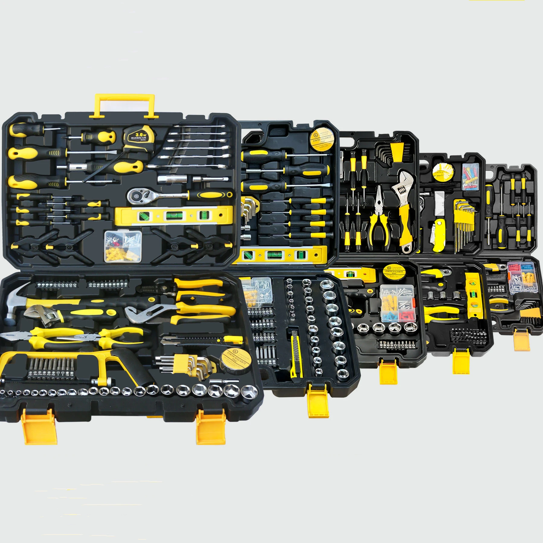 

Household Multi-Function Tool Box Set Hardware Tool Collection Woodworking Combination Set Auto Repair Kit De Ferramentas Outils