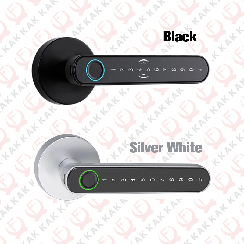 KAK قفل الباب الذكي بصمة دخول بدون مفتاح قفل الباب تويا الممغنطة مفاتيح البطاقة الممغنطة قفل الباب بكلمة مرور لغرفة النوم المنزل مكتب الفندق #6