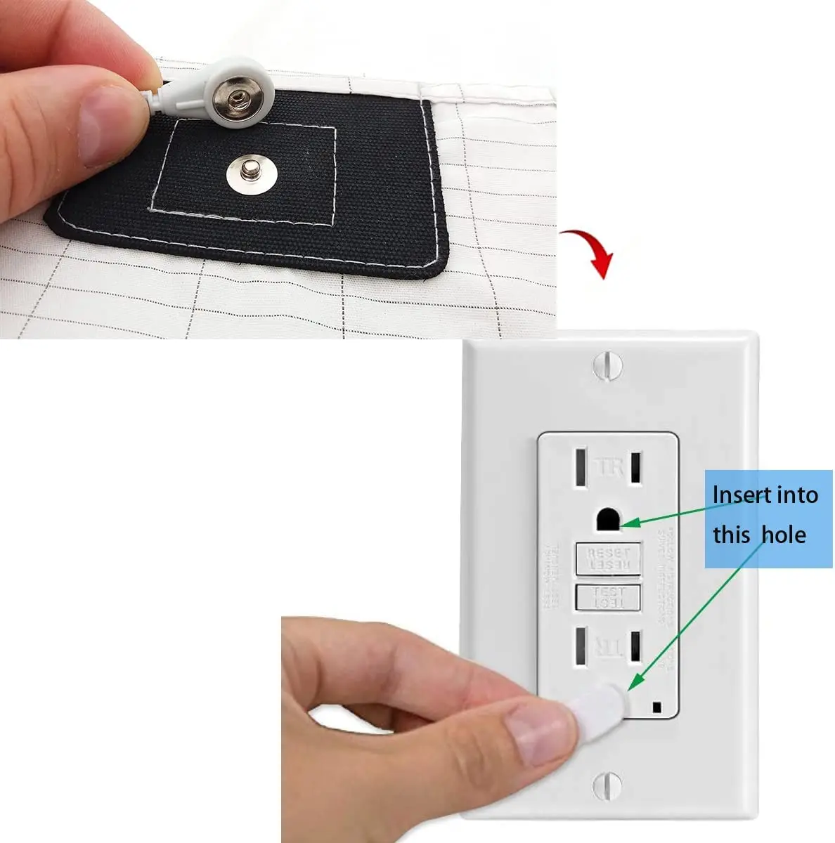 Maxsharer Grounding ปลอกหมอนที่มีตัวนำไฟฟ้าสีเงินทำจากผ้าฝ้ายอินทรีย์ปลอกหมอนเพื่อการนอนหลับที่ดีขึ้นสุขภาพตามธรรมชาติ