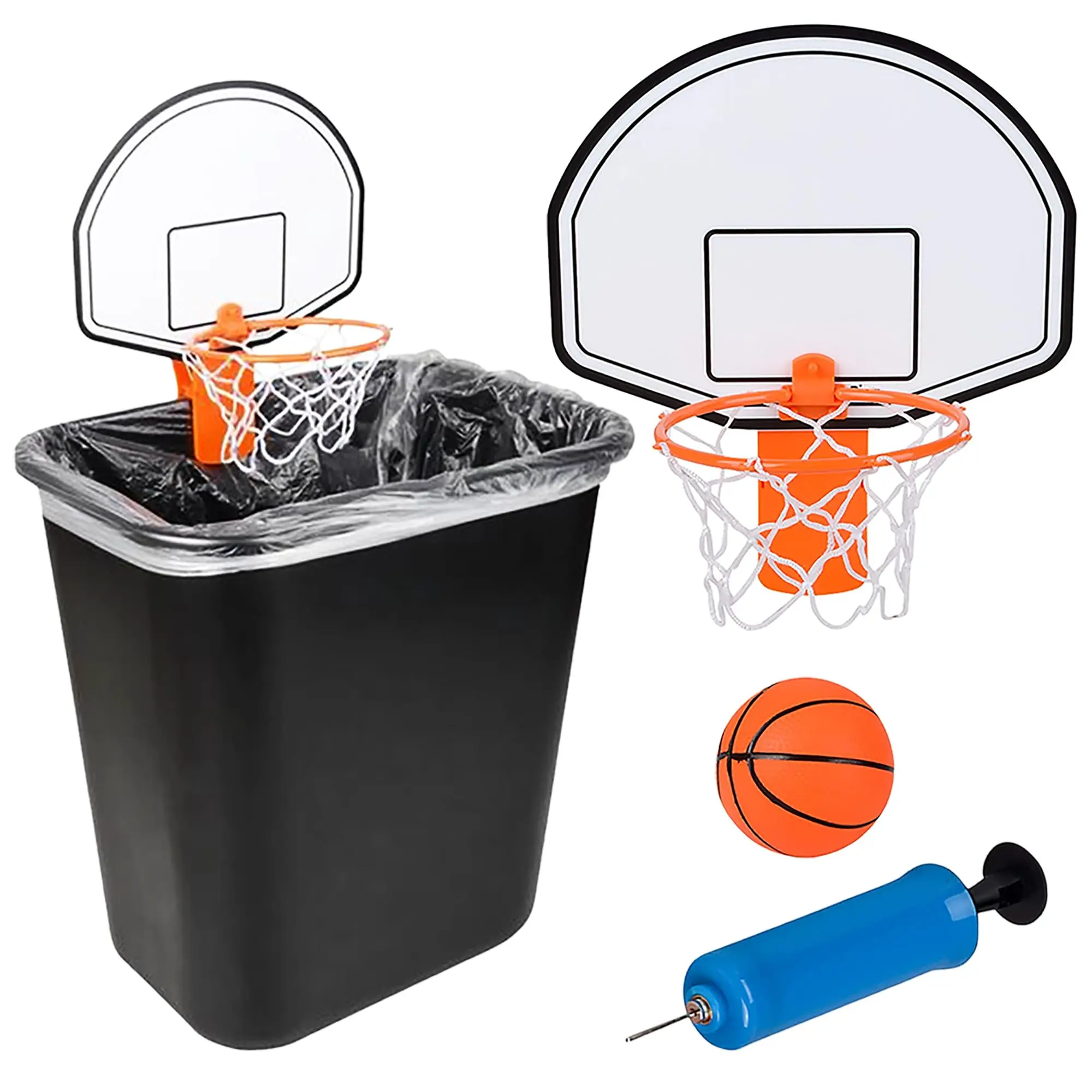 Basketball Trash Can Fun Indoor Basketball Hoop Can Holder for Home,Bedroom,Office