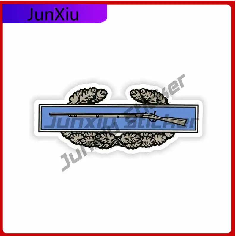 

Combat Infantryman Badge logo CIB Creative Bumper Camper Durable Vinyl Car Styling Vinyl Decal For Car Truck SUV Window Bumper