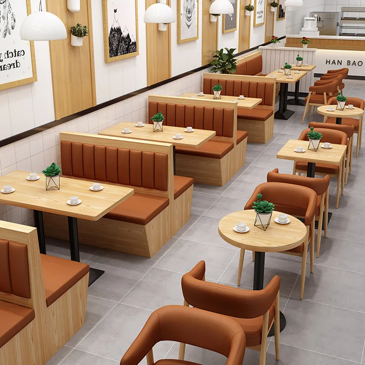 #Western Restaurant Sets For Dining Room For Hot Pot Barbecue Hamburger Tea House With Card Table And Sofa