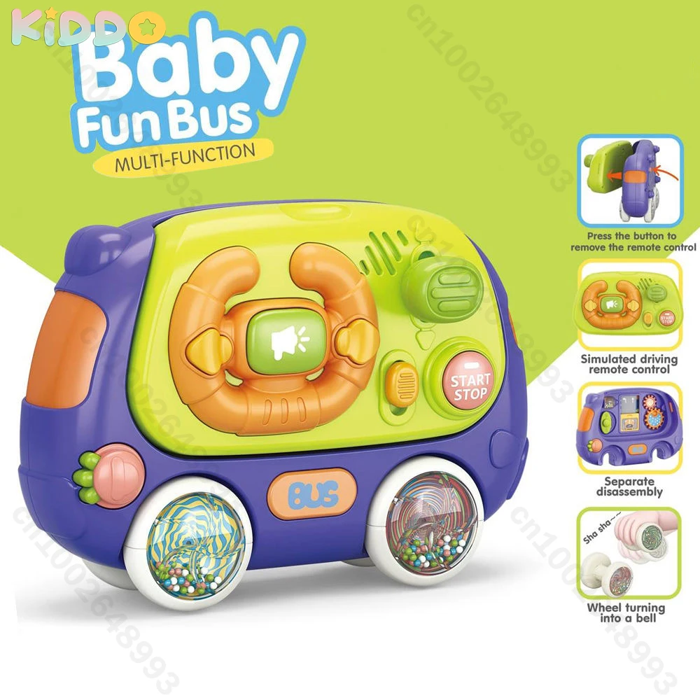 

Детский электрический руль, Busy Board, автобус, игрушки Монтессори, сенсорные огни, музыка, Educaion, игрушки для путешествий, игрушки для малышей