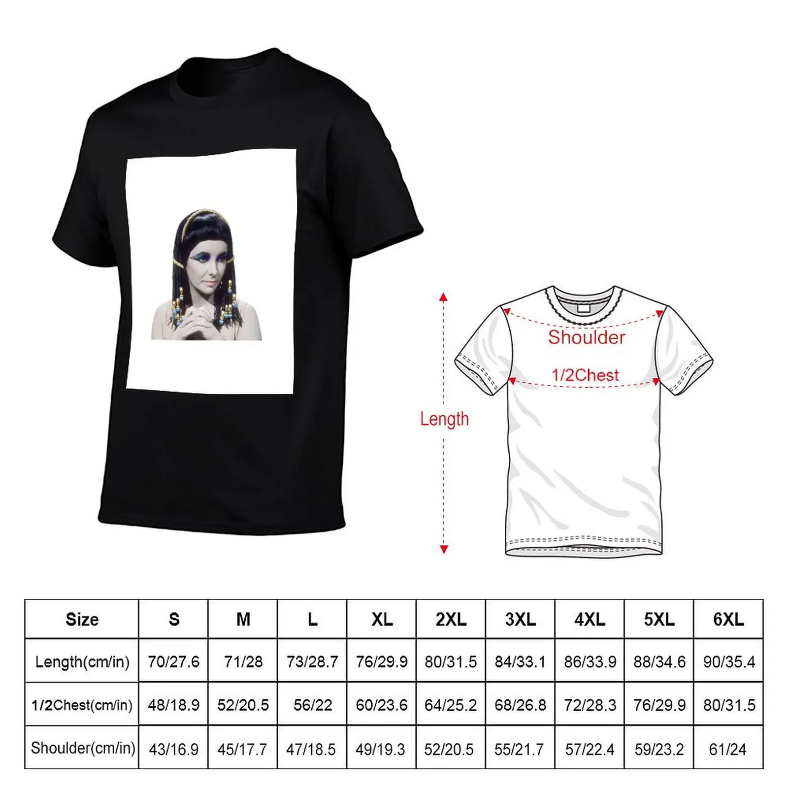 Cleopatra Recolor II T-Shirt boys whites vintage boys animal print hippie clothes big and tall t shirts for men