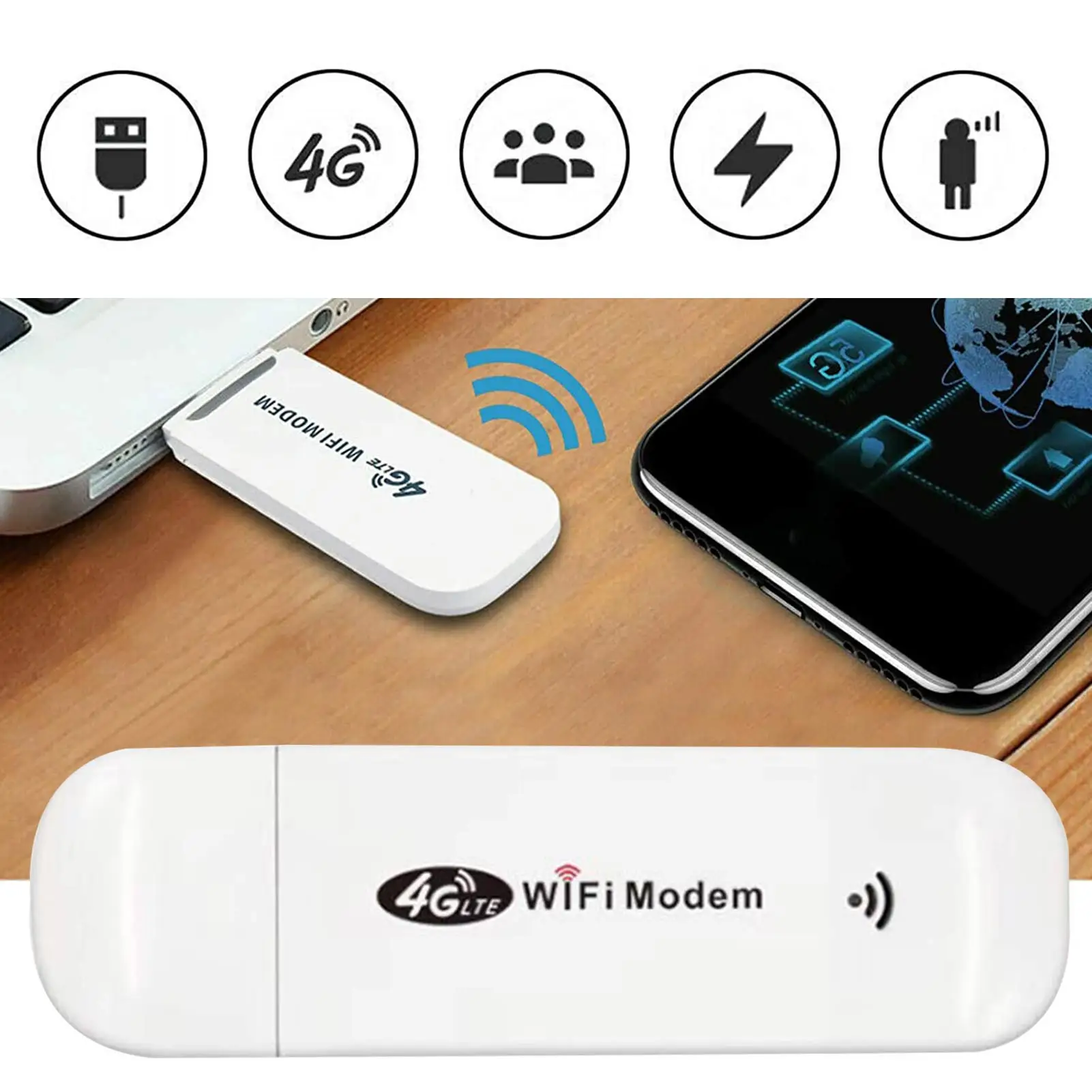 4G Router 4G Modem Pocket LTE SIM Card Wifi Router 4G WIFI Dongle USB WiFi Hotspot Compatible With Windows Linux