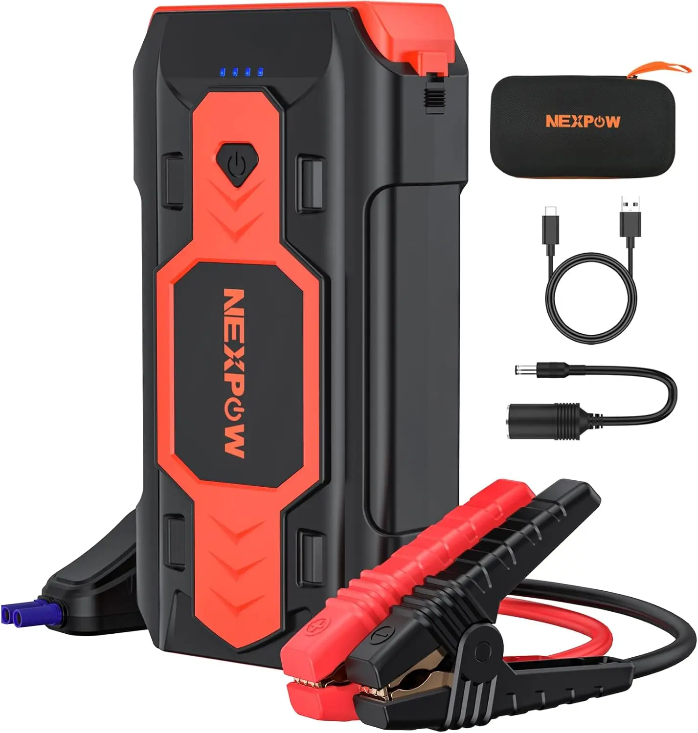 

Battery Jump Starter 2500A Car Jump Starter ( to 8.0L Gas/8L Engines) 12V Car Battery Booster Pack with USB Quick Charge .0 and