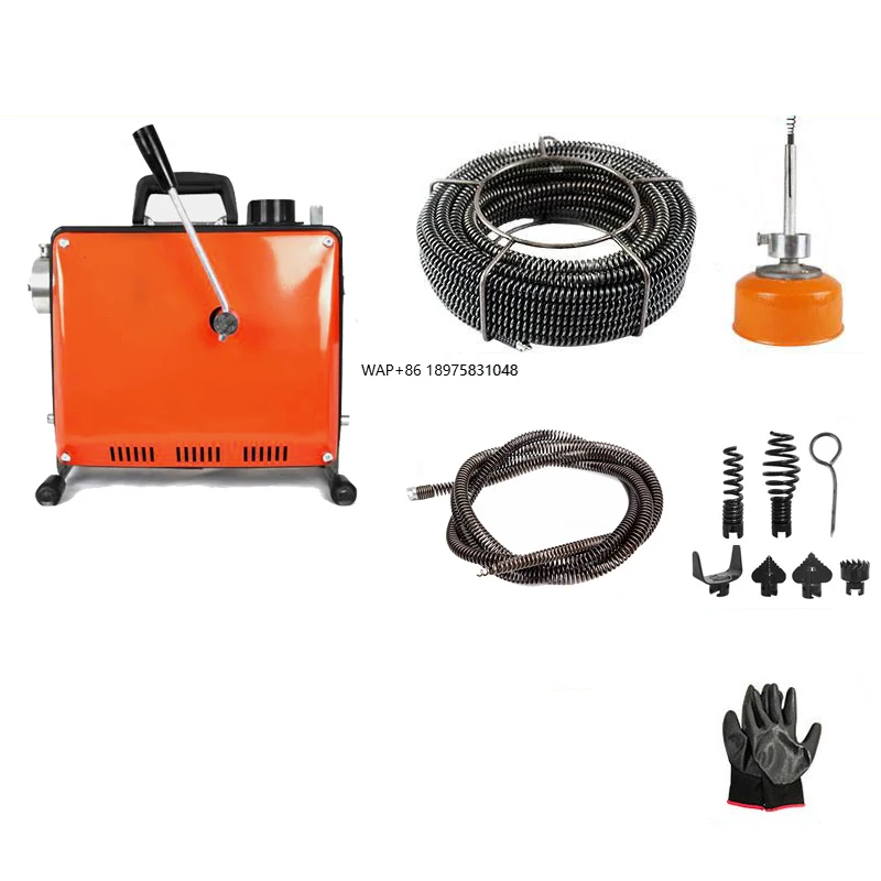 Automatic Pipe Unblocking Machine Kitchen Cleaning Dredge Pipe Cleaner Electric Pipe Dredge Machine