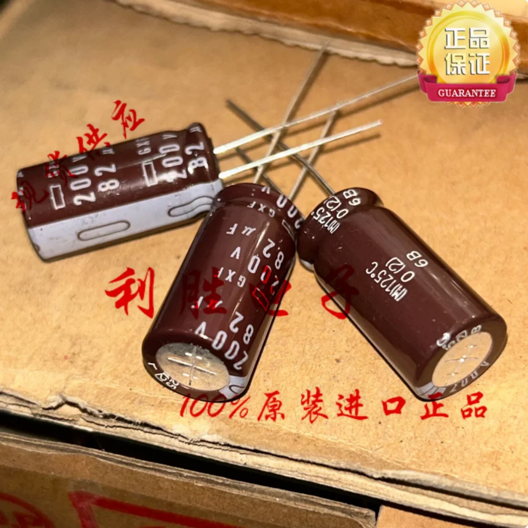 82UF 200V Japan Black King Kong Capacitor 200V82UF 12.5*25 GXF High Temperature Resistance 125°C