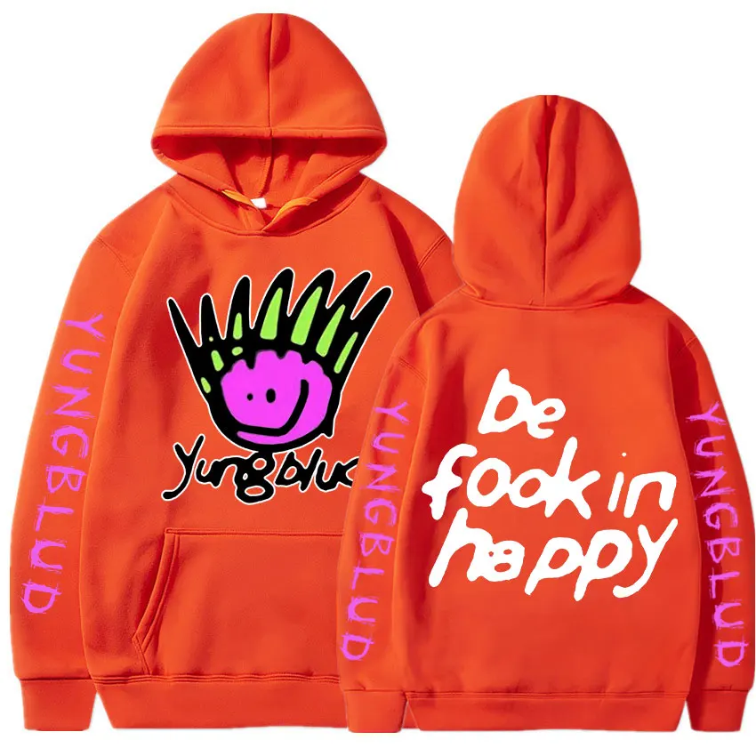 Hip Hop Rapper Yungblud Printing Harajuku Men\'s Hoodie Fashion Streetwear Unisex Hooded Sweatshirt Costumes Oversized Tracksuit