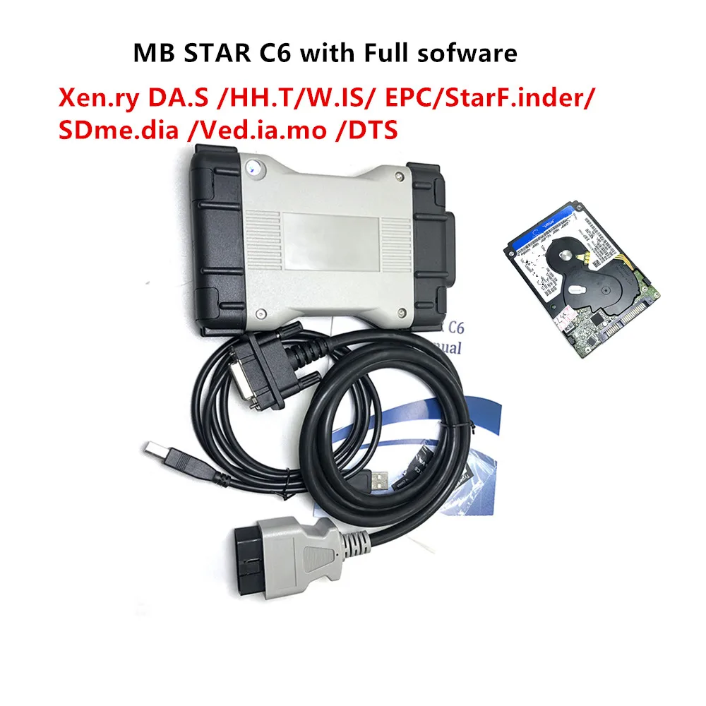 MB Star C6  Support DOIP With Software For B-E-N-Z 12V Vehicle Diagnostic Programming Tool   Latest  206，223 DOIP Vehicle