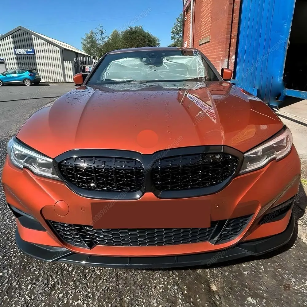 

Передний бампер, капот, решетка для почек, гоночные решетки, замена Diamond Meteor Style для BMW G20 G21 2019-2022, комплекты кузова Pre-LCI, черный