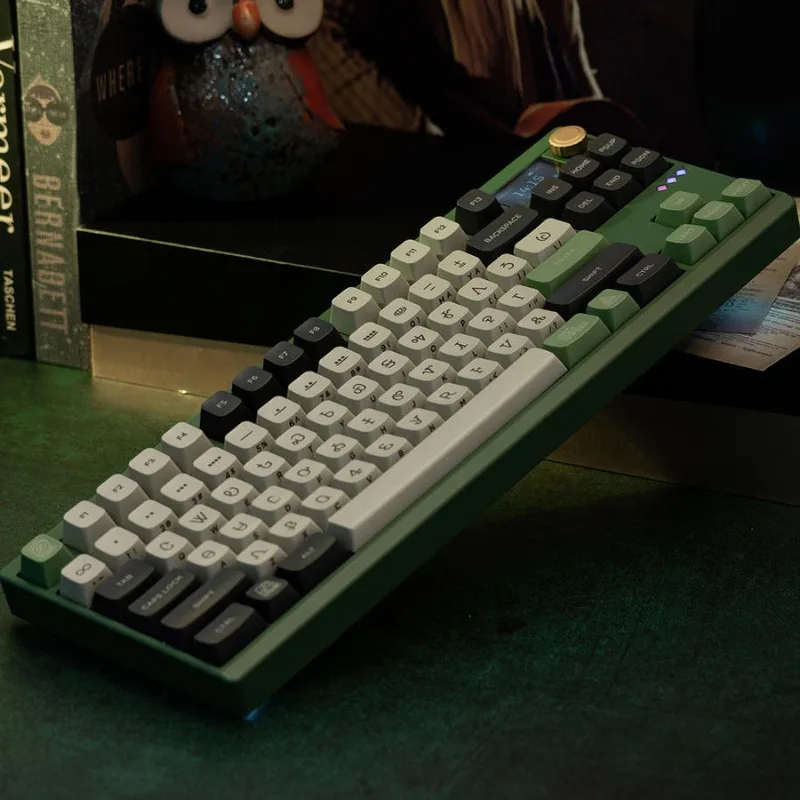 

ZOOM TKL DYNA Комплект клавиатуры Трехрежимная беспроводная горячая замена с ЧПУ Алюминий по индивидуальному заказу с ручкой Экран Комплект игровых механических клавиатур