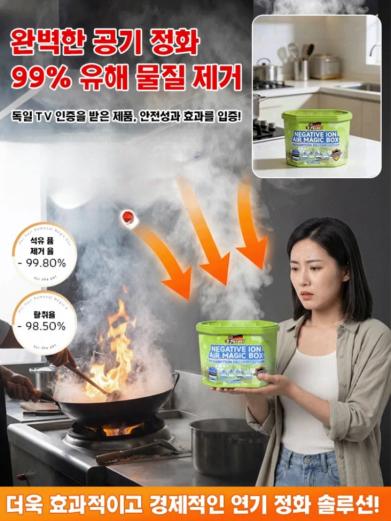 Household Box Air Purifier Powerful Suction Dust  Air Cleaner for Home Kitchen, Anti-Dust  Box with Enhanced Filtration Technolo