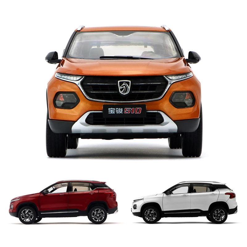 

Оригинальная модель 1:18, китайский городской внедорожник GM Baojun 510, (шевролевая канавка), модель автомобиля из сплава для дисплея, подарков и коллекций