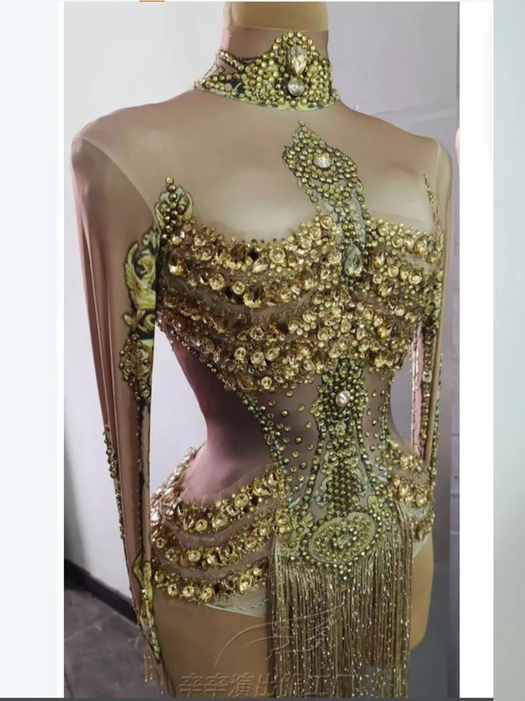 High Quality Hot Stamping Tassel Elastic Jumpsuit 2024 New Fashion Custom Women'S Clothing