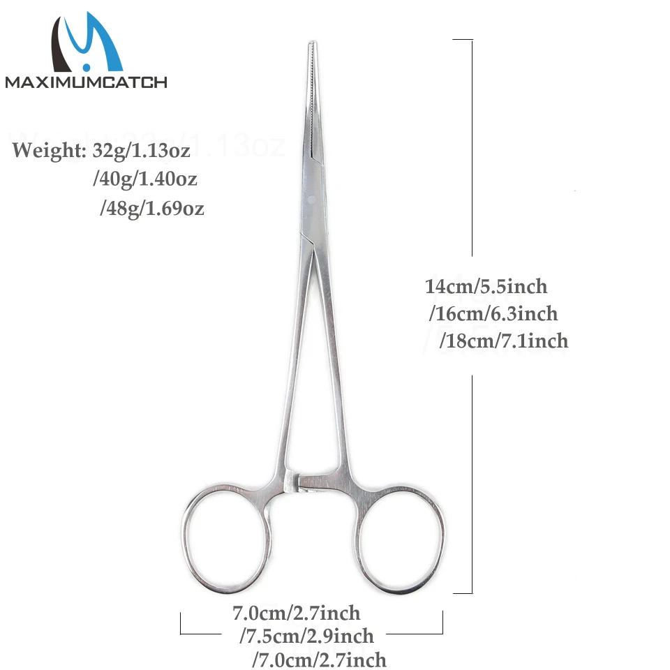 Maximumcatch Curved Hemostats Fishing Forceps Fly Fishing Tool Accessory