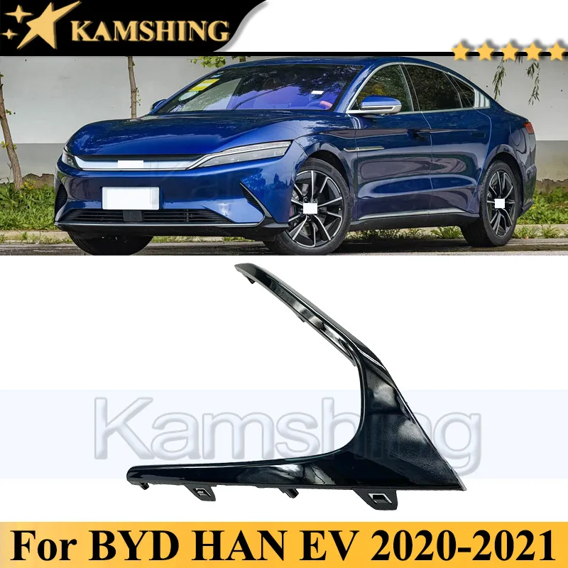 

Kamshing Black Front Bumper Strip For BYD HAN EV 2020-2021 Front Bumper Grille Trim Decorative Strip