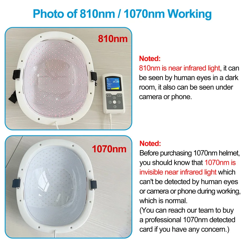 810nm/1070nm PDT Light Therapy Treatment Equipment Near Infrared Brain Photobiomodulation Helmet For Depression Autism Migraine