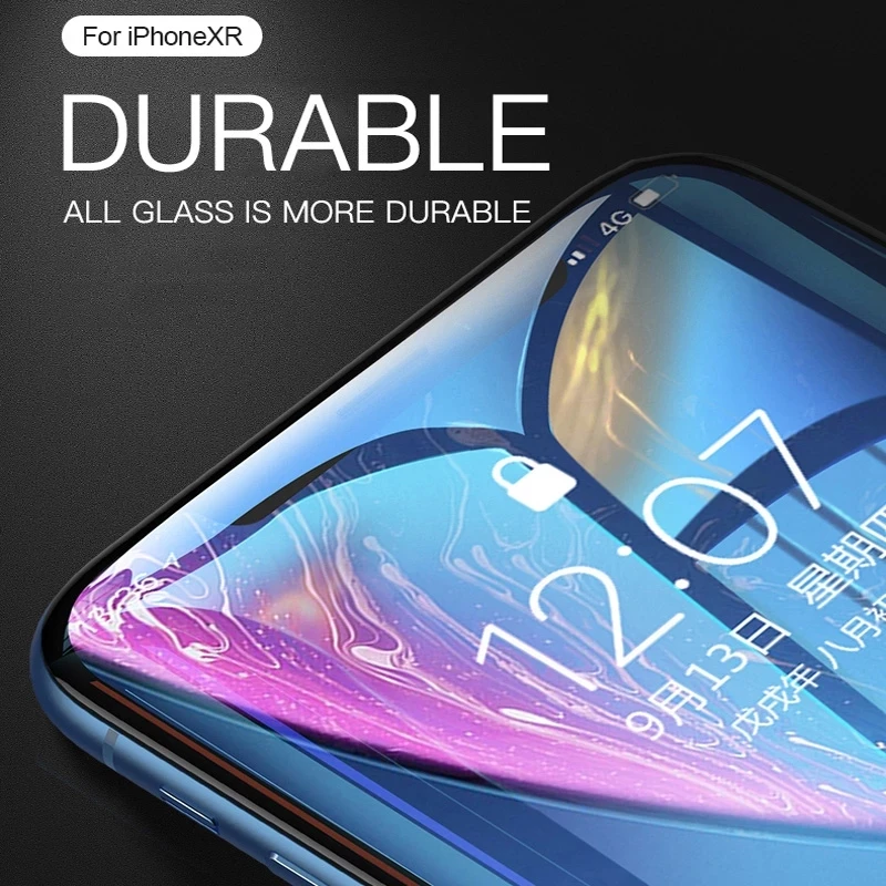 4Pcs Tempered Glass for IPhone 11 14 X XR XS MAX 7 8 Plus Screen Protectors for IPhone 13 Pro Max 12 Mini 15 9D Full Cover Glass