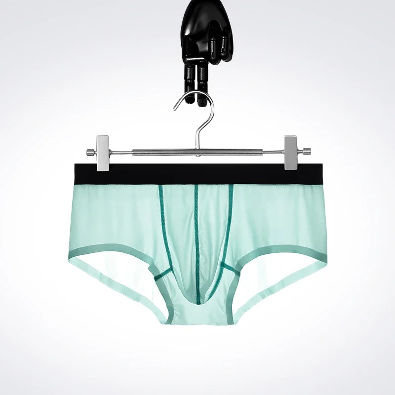 Bullet spermatic cord separation underwear men's vein scrotum pouch four corners underpants curved sexy boxers