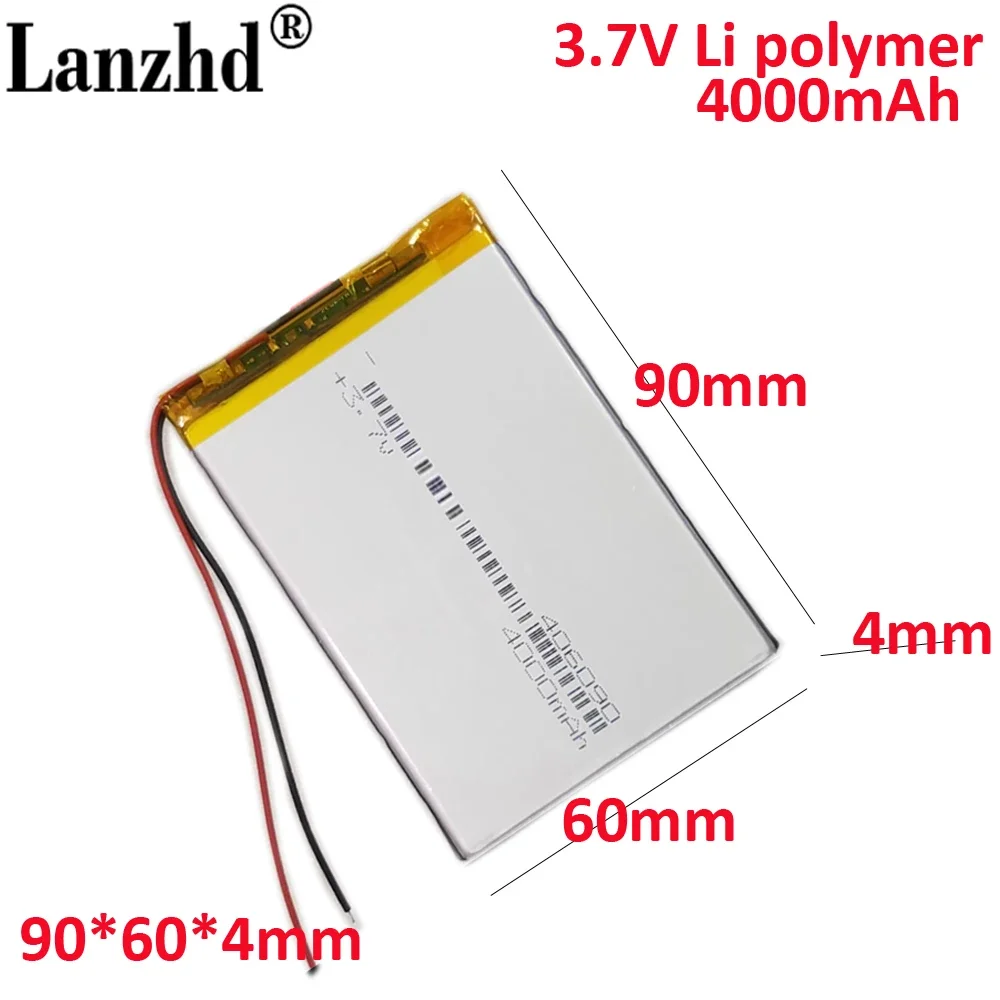 406090 lithium battery For Elpai tablet learning machine 4000mAh  GPS PSP DVD PAD e-book tablet pc Laptop power bank video game