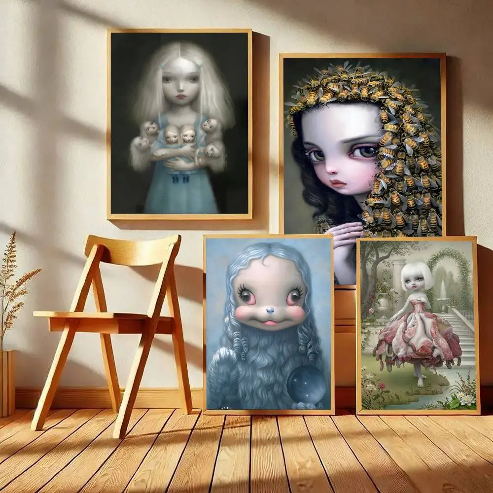 Dark World Creepy Cartoon Art By Mark Ryden Poster Art With Prints Home Bedroom Living Room Decoration Gift
