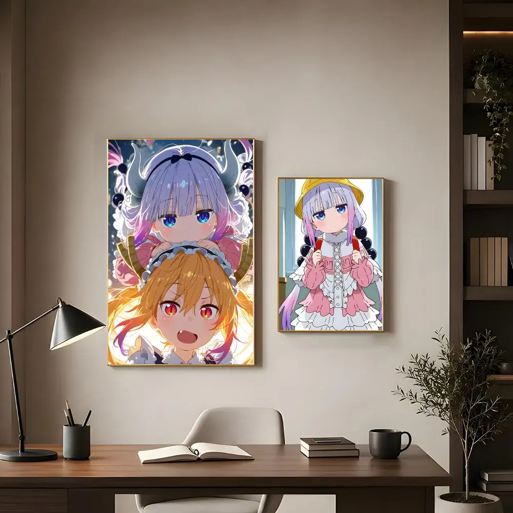 Comedy Anime Miss Kobayashi's Dragon Maid Poster Modern Interior Wall Decor & Trendy Home Highlights