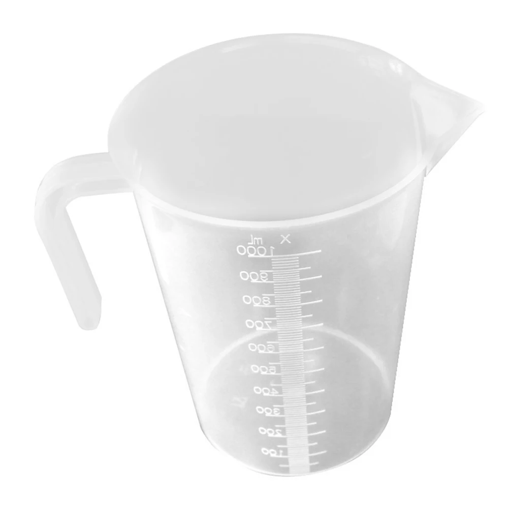 

1pc Thickened Measuring Cup Clear PP Material Triangle Spout Feeding Cup Fish Tank Water Changing Tool Aquarium Scale