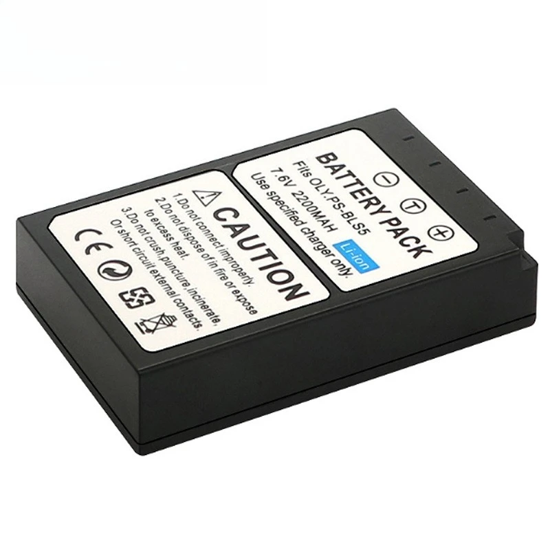 Digital Camera Replacement Power Battery Super Long Lasting Recharge Match Olympus PS-BLS5 BLS-5 Camera Spare Accessory Battery view 3