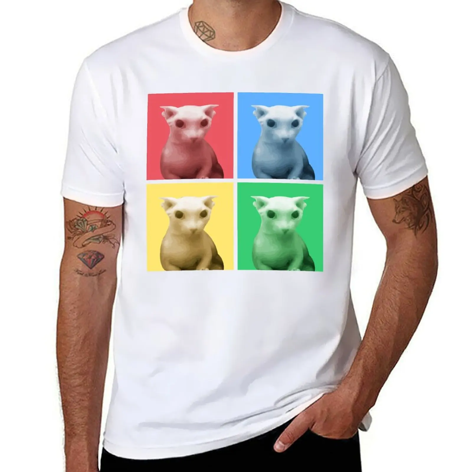 

Panel Bingus Color T-Shirt Plus Size Lightweight Tee Shirt