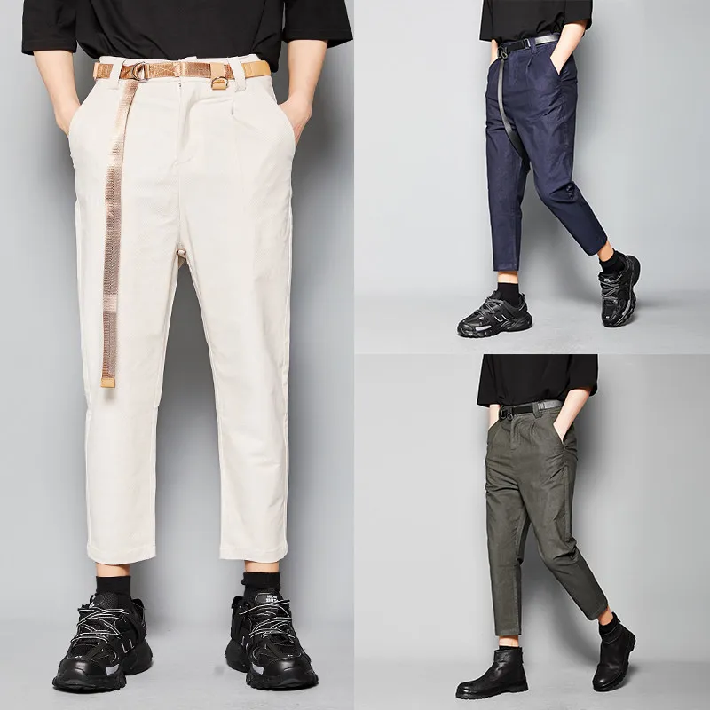 Especially Recommended Fashion Men's Clothing Tapered Pants 3-Color Fashion Casual Pants Skinny and All-Matching Men's Pants