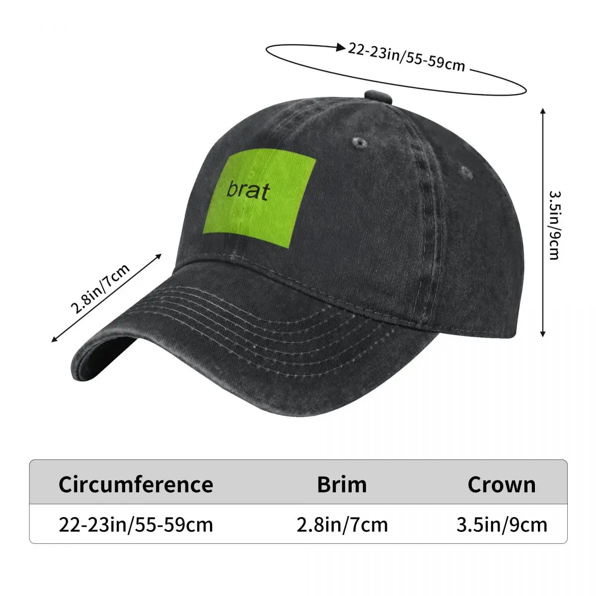 Brat Music English Singer Charli Xcx Casual Baseball Cap Spring Trucker Hat High Quality Tennis Skate Hats Couple Baseball Caps