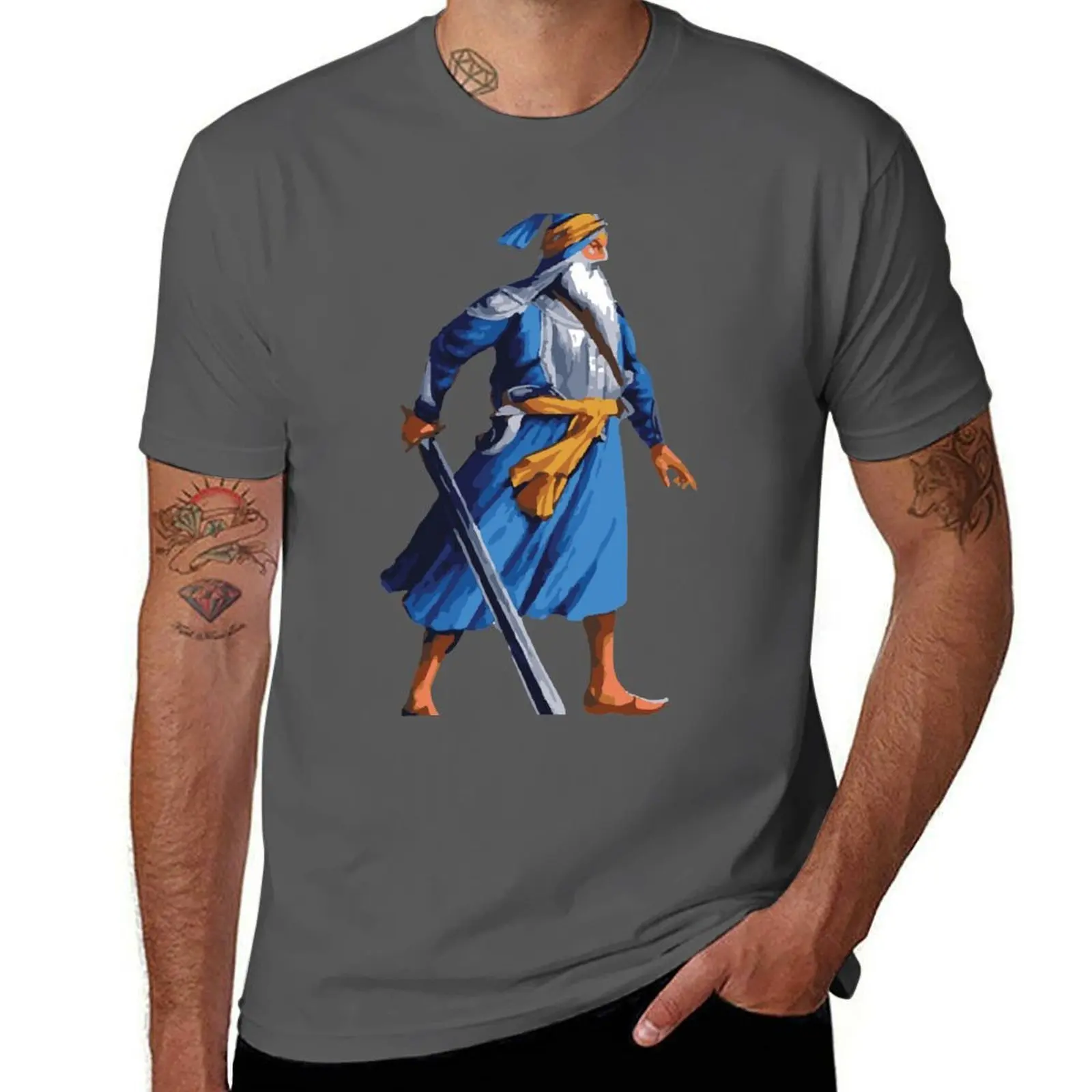 

Baba Deep Singh Colour T-Shirt t shirt personalised t shirts for man slim fit T-Shirt