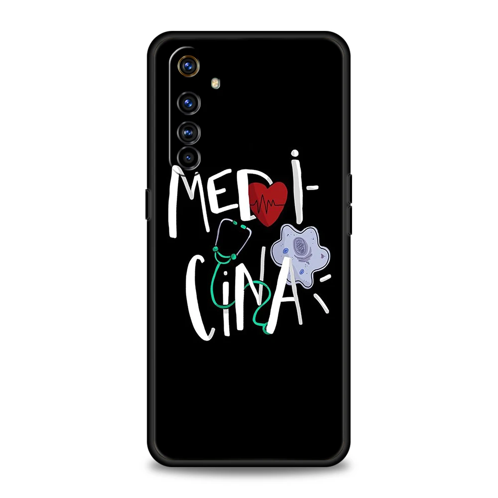 حافظة هاتف لهاتف اوبو A17 A31 A54 A57 A78 A80 A98 Find X5 X6 Pro Reno 6 7 10 11 12 F Pro 5G غطاء من البولي يوريثان الناعم ممرضة الطب الطبي #5