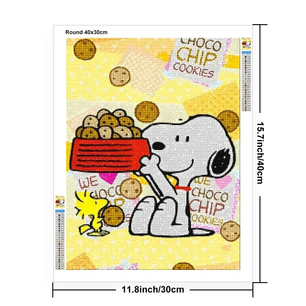 Cute S-Snoopys Diamond Painting Cartoon Kawaii Mosaic Embroidery Set Wall Decor 5D DIY Art New Collection Adult