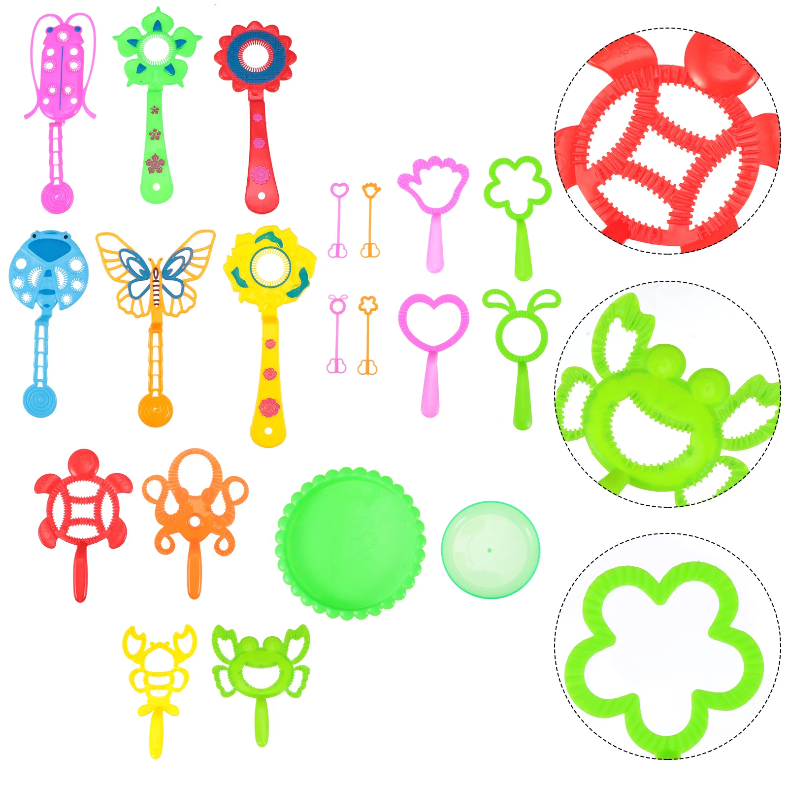 3 ensembles de bâtons à bulles pour savon, baguette légère, baguettes colorées, sécurité pour enfants