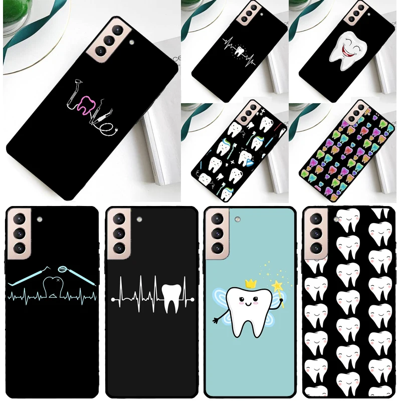 Dentist Dental Teeth Tooth Doctor Phone Case For Samsung Galaxy S25 Ultra S9 S10 S20 FE S21 S22 S23 S24 Plus S24 Ultra Cover
