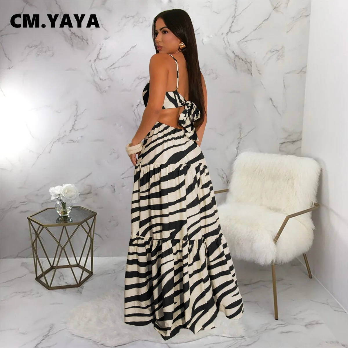beach party maxi dress Women's Summer Bohemian Floral Printed Strapless Beach Party Long Maxi Dress  Elegant Flowy Boho Off Shoulder Dresses Casual Overlay Ruffle Frill  Tropical Palm Tree Leaf Nude Beige Medium