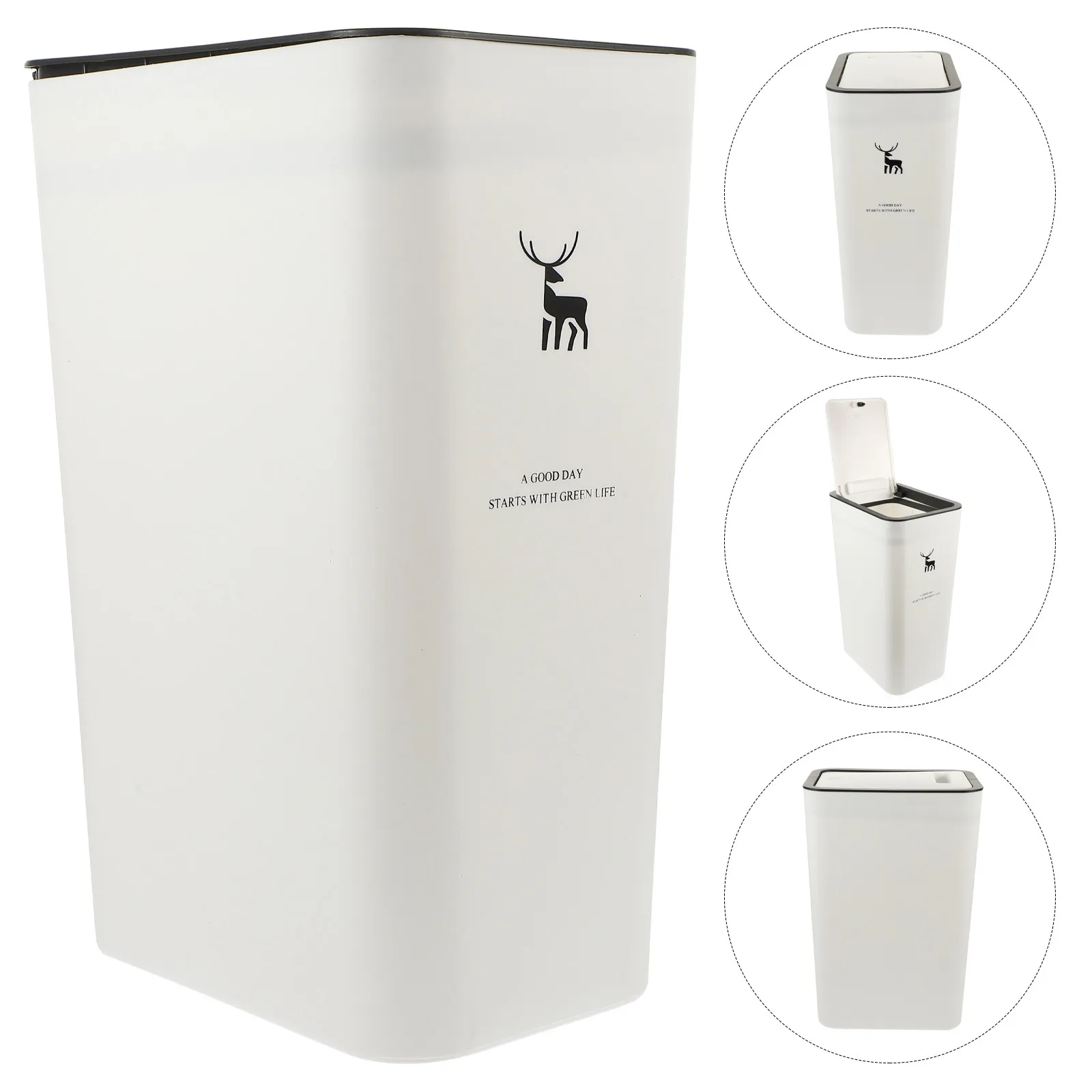 

1 шт. Узкое мусорное ведро с нажимной крышкой, большой емкости, без запаха, для ванной, кухни, дома, офиса, контейнер для отходов для узких пространств