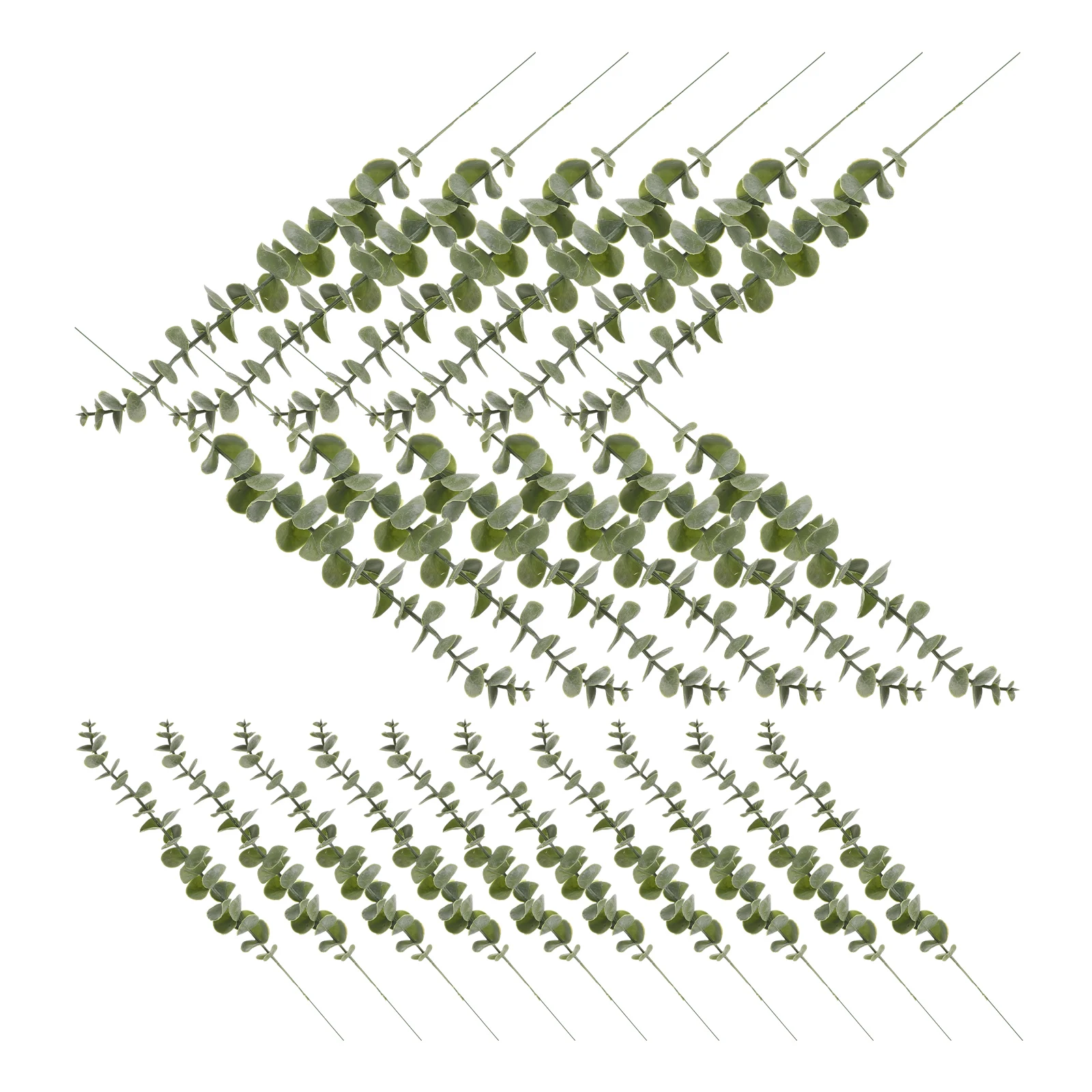 

20pcs Artificial Eucalyptus Stems Fake Greenery Decorative Leaves Olive Green Realistic Touch for Home Wedding Garland Indoor