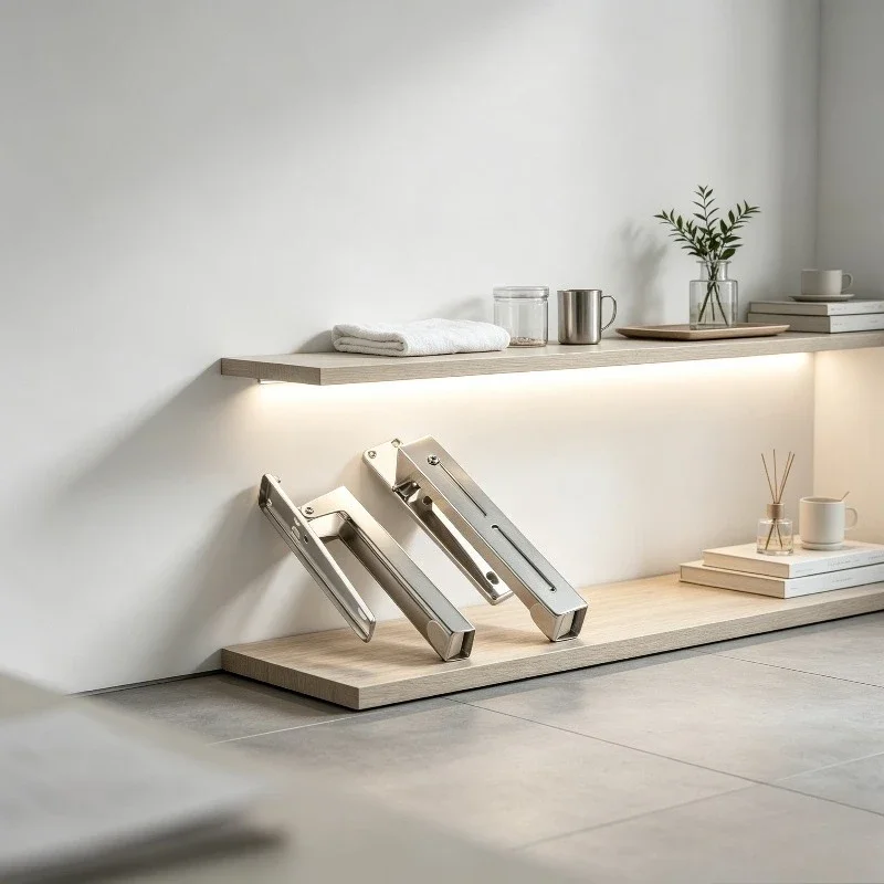 Expandable Stainless Steel Microwave Oven Stand, Foldable Wall Mount Shelf Rack Bracket for Kitchen, Versatile Organizer.