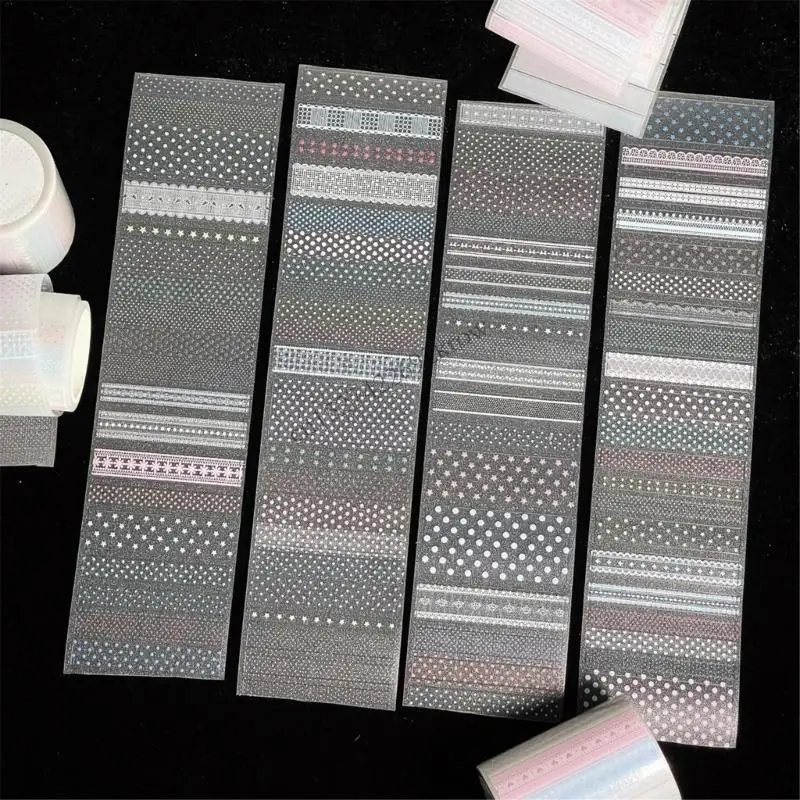 Decorative Art Tape Reusing PVC Craft Tape Decorative Adhesive for Journaling Scrapbooking Multipurpose Crafting Tape R9CB